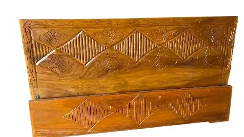 Picture of Bed khat solid wood king size 72 inc by 81 inc - Brown - King