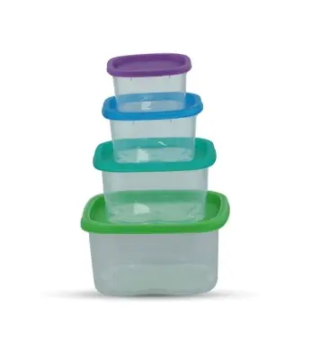 Buy Rainbow Cont 4 Pcs Set (Small Size) Trans Online at Best Price