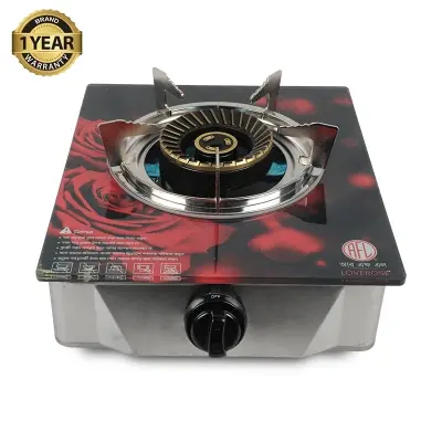 Picture of RFL Single Glass Gas Stove (LOVEROSE) - Cylinder Gas