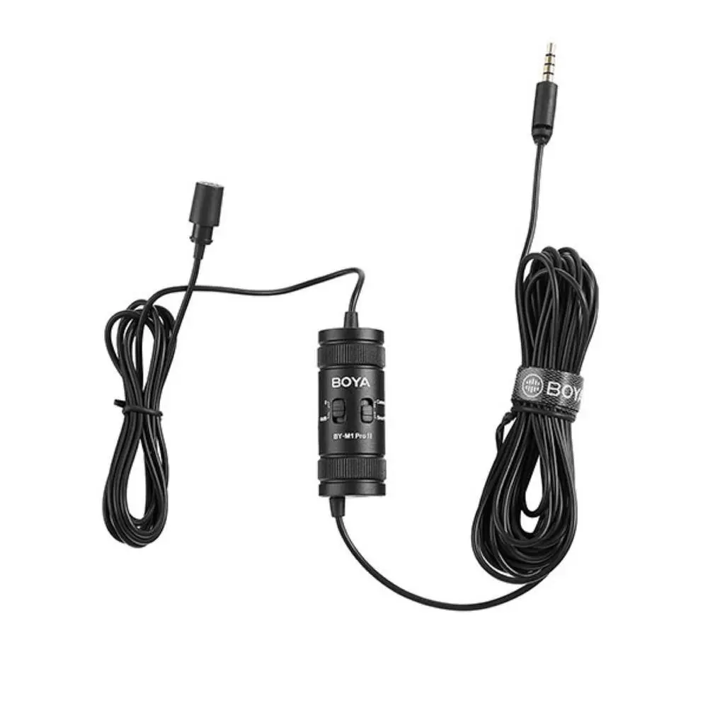 Picture of BOYA BY-M1 Pro II Universal Lavalier Microphone ( no need batteries )