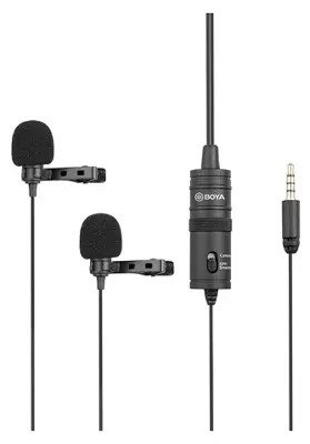 Picture of BOYA BY-M1DM Dual Omni-directional Lavalier Mic