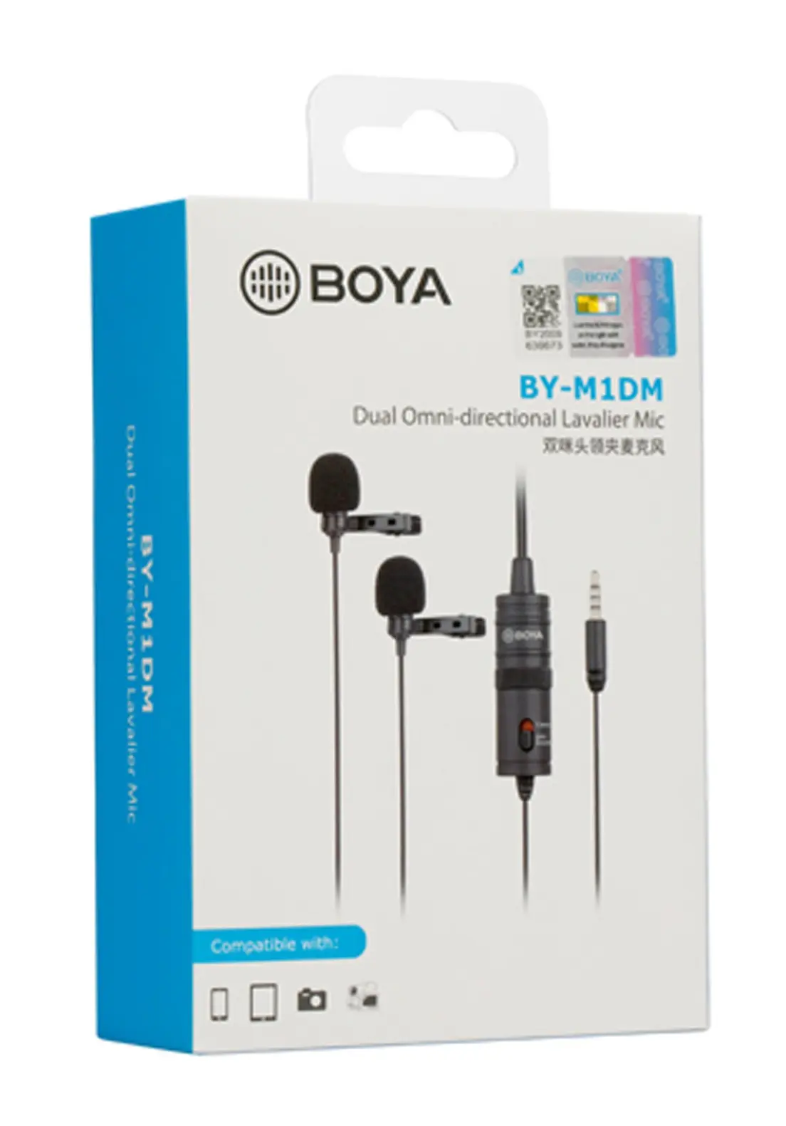 Picture of BOYA BY-M1DM Dual Omni-directional Lavalier Mic