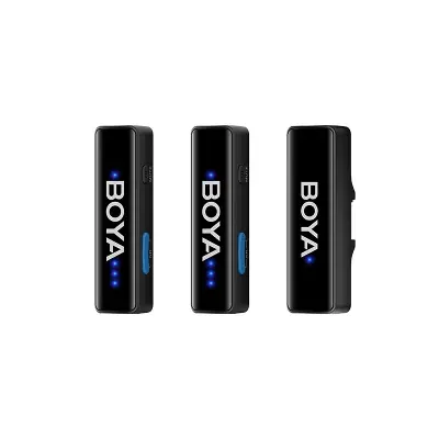 Picture of BOYA BOYALINK 2.0 Upgraded 3-in-1 Compact Wireless Microphone, 2 Level Noise Cancelling, 300 Meter range, 30 hours