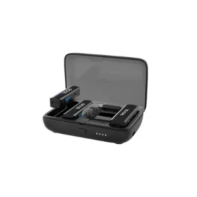 Picture of BOYA Boyalink C2 Upgraded 3-in-1 Compact Wireless Microphone, 2 Level Noise Cancelling, 300 Meter range, 30 hours, Connector 3.5mm & Type C