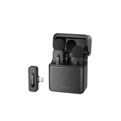 Picture of BOYA BY-V30 2.4 GHz Dual-Channel Wireless Microphone (2RX, 1TX) for Type C Device