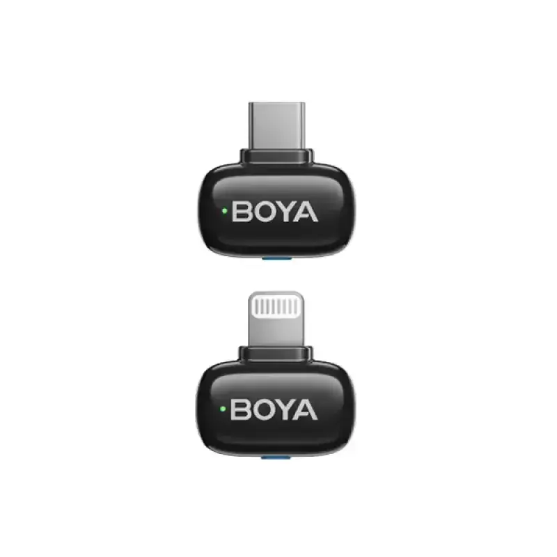 Picture of BOYA mini-12-B The World's Tiniest Wireless Microphone (2RX, 2TX) for Android & IOS Devices