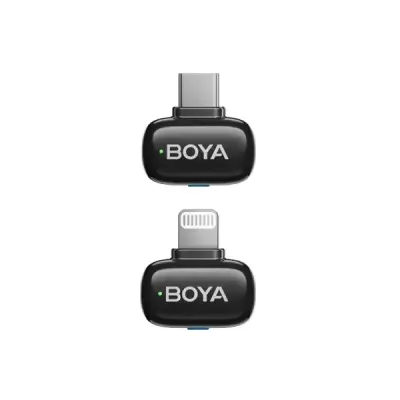 Picture of BOYA mini-12-B The World's Tiniest Wireless Microphone (2RX, 2TX) for Android & IOS Devices