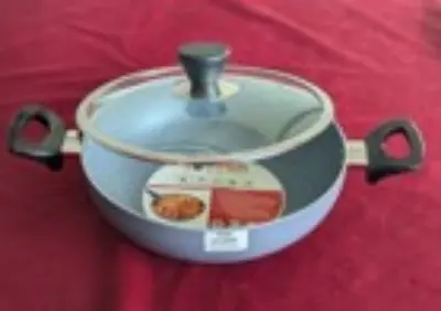 Picture of TPR NS Marble Coated Karai With Lid 22 CM