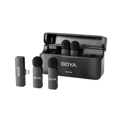 Picture of BOYA BY-V4U 4-Channel Mini Wireless Microphone with Noise Cancellation