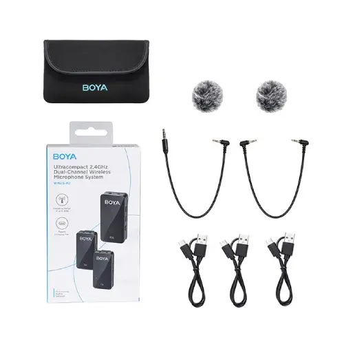 Picture of BOYA Wmic5-M2 Ultracompact 2.4GHz Dual-Channel Wireless Microphone System
