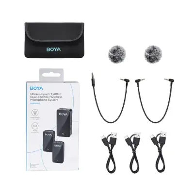 Picture of BOYA Wmic5-M2 Ultracompact 2.4GHz Dual-Channel Wireless Microphone System