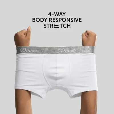 Picture of WINNER MEN'S Crew Boxer (2 pcs combo - Black & White)