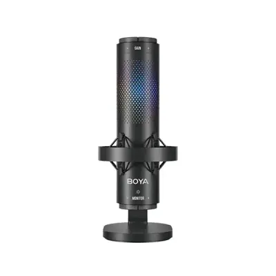 Picture of BOYA K9 Vibrant Lighting Condenser USB Microphone with RGB & Noise Cancellation, 3 Polar Pattern