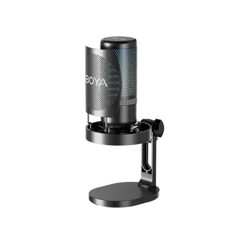Picture of BOYA K3 Vibrant Lighting Condenser USB Microphone with RGB & Noise Cancellation