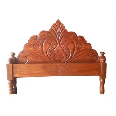 Picture of Bed solid wood double bed 60by 80 inc - Gold - Double