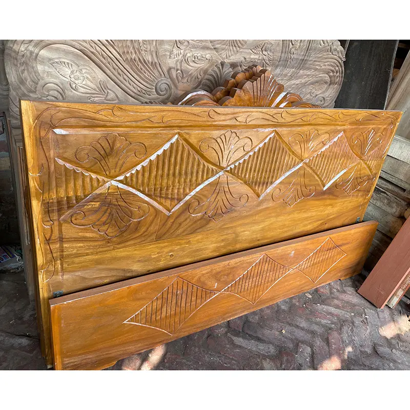 Picture of Bed khat solid jossori koroi kath double bed 60 by 81 inc - Brown - Double