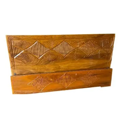 Picture of Bed khat solid wood king size 72 inc by 81 inc - Brown - King