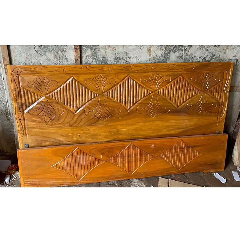 Picture of Bed khat solid wood king size 72 inc by 81 inc - Brown - King