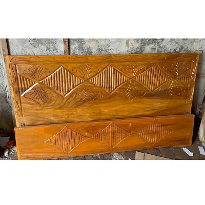 Picture of Bed khat solid wood king size 72 inc by 81 inc - Brown - King