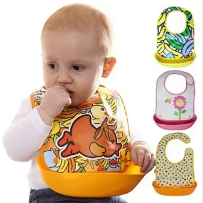 Picture of Plastic Bibs For Babies - Multicolor Multicolor