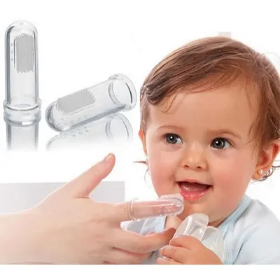 Picture of Silicone Baby Finger Tooth Brush White