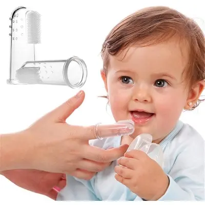 Picture of Baby Finger Tooth Brush - Transparent Multicolor