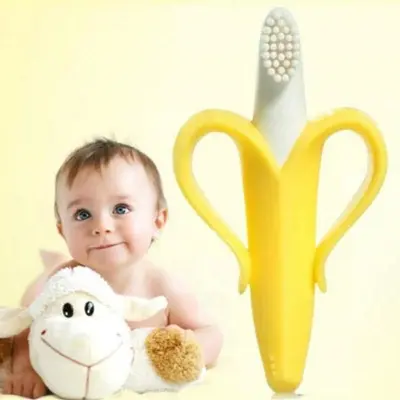 Picture of Silicone Baby Training Toothbrush Multicolor