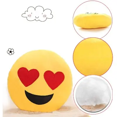 Picture of Emoji Cushion Smiley Emoji Lovers Yellow