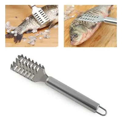 Picture of Stainless Steel Fish Skin Remover Fast Cleaning Fish Scale Peeler Silver