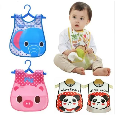 Picture of Straight Plastic Waterproof Bibs For Baby Multicolor