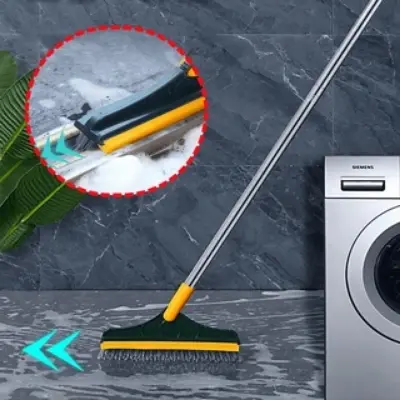 Picture of 2 In 1 Bathroom Long Handle Brush Bristles Floor Ceramic Tile Wall Seam Scrub Toilet.../// Multicolor