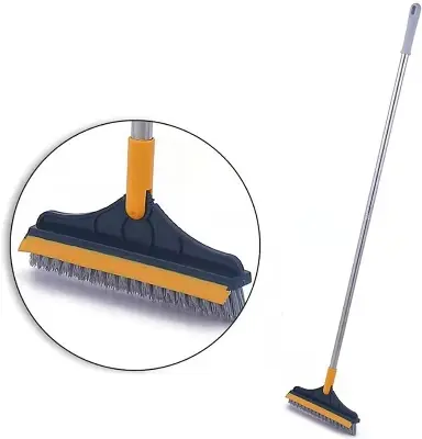 Picture of 2 In 1 Bathroom Long Handle Brush Bristles Floor Ceramic Tile Wall Seam Scrub Toilet.../// Multicolor