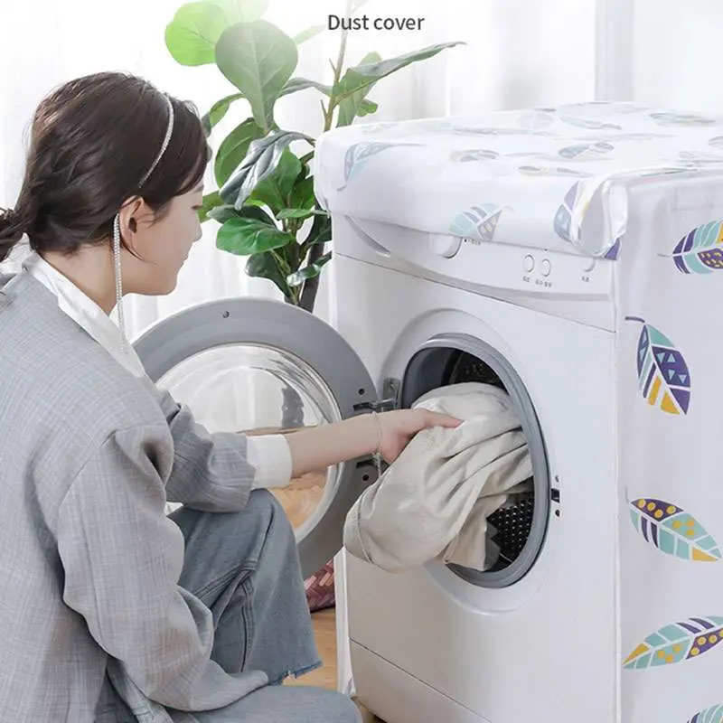 Picture of 10 Kg Front Loader Big Size/Large Size Waterproof Washing Machine Dust Cover Multicolor