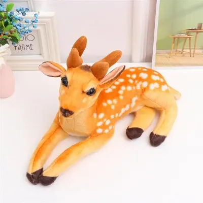 Picture of Cute Deer Stuffed Plush SOFT cotton Animal Toy 12 CM Orange