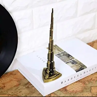 Picture of Decorative Burj Khalifa Metal Showpiece For Home Decor Multicolor