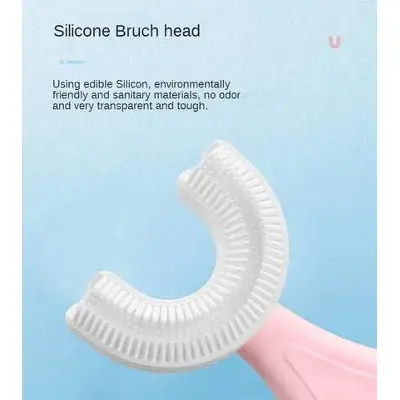 Picture of 2-12 years old U-shaped Baby Toothbrush Children's Soft U-shaped Toothbrush Oral Shape Cleaning Toothbrush 