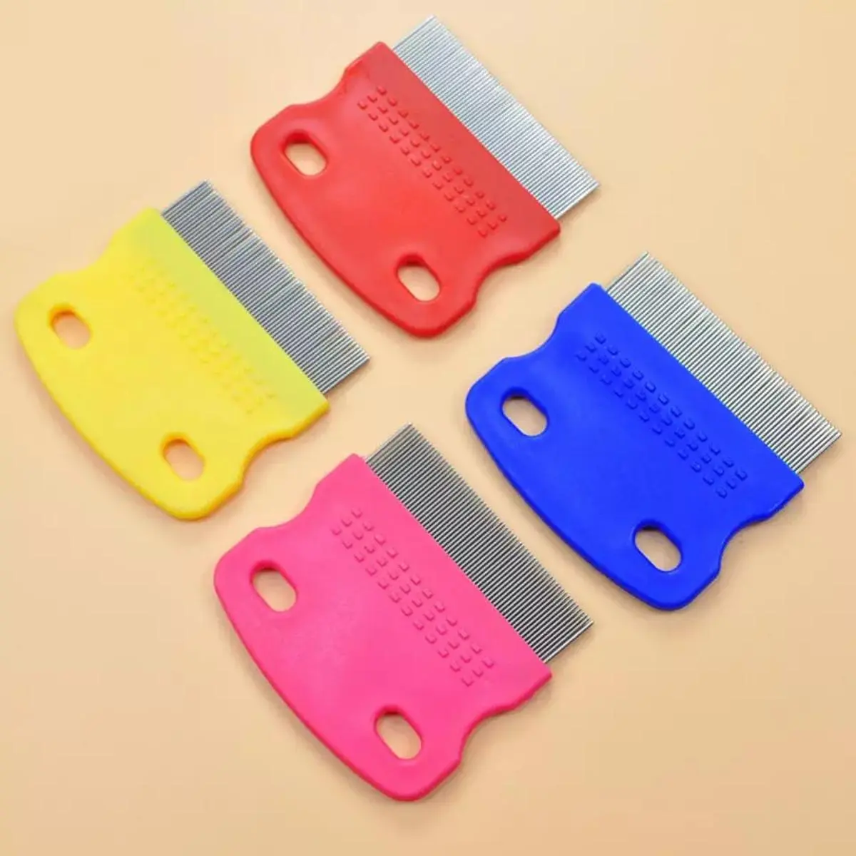 Picture of Hair Lice Comb Brushes Terminator Fine Egg Dust Nit Free Removal Stainless Steel Lice Comb