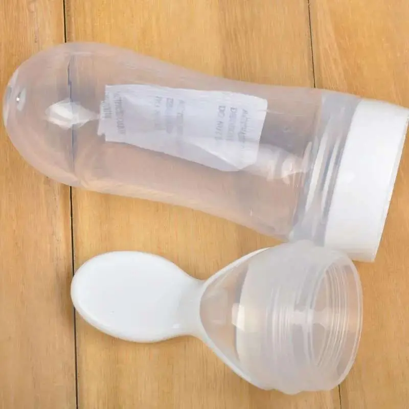 Picture of Silicone Baby Spoon Feeder 90 Ml Feeding Utensil for Infants
