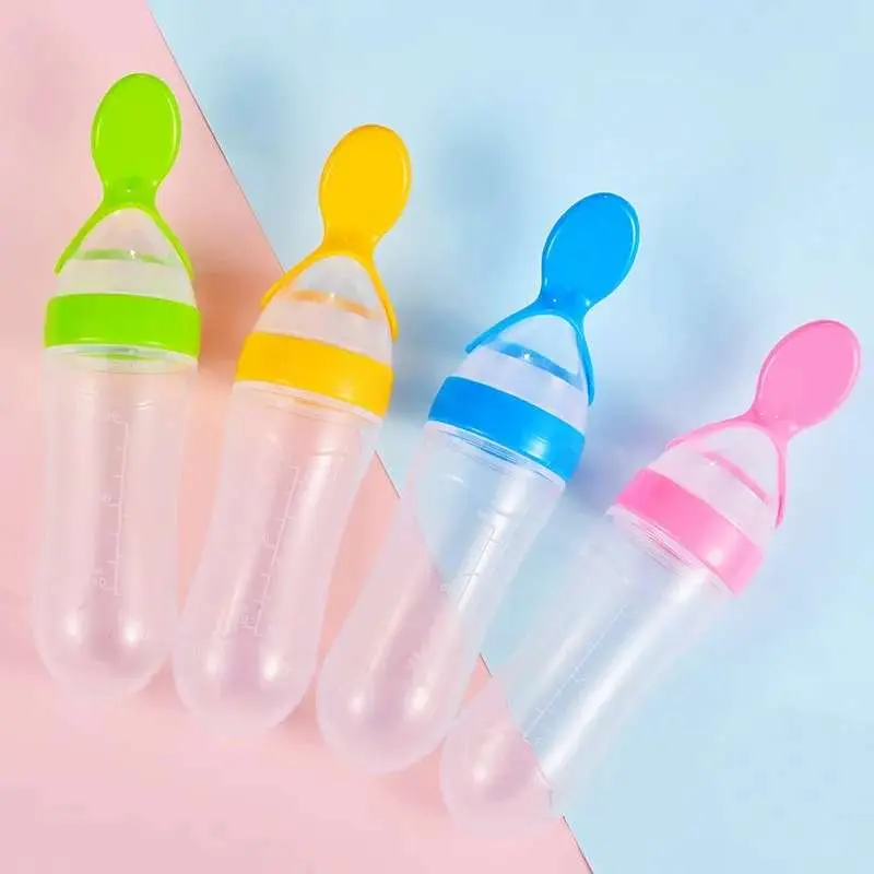 Picture of Silicone Baby Spoon Feeder 90 Ml Feeding Utensil for Infants