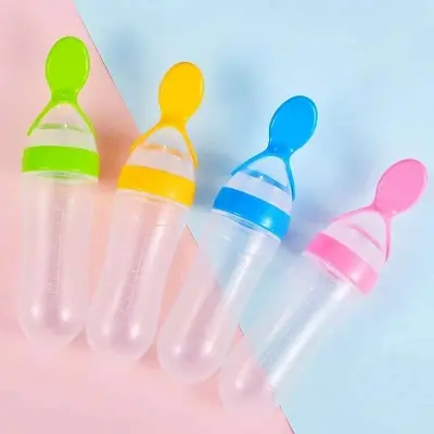 Picture of Silicone Baby Spoon Feeder 90 Ml Feeding Utensil for Infants