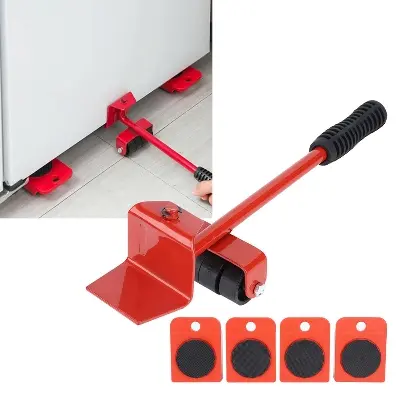 Picture of Heavy Duty Furniture Lifter Transport Tool Furniture Mover Roller Lift Wheel Bar for Lifting Moving Multicolor