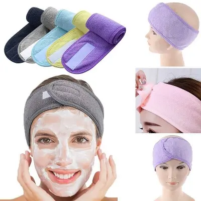 Picture of 1 Pcs Wash Face Makeup SPA Hair Band Women's Sweat Elastic Soft headbands Multicolor