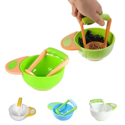 Picture of Baby Food Masher Bowl for Homemade Baby Food Multicolor