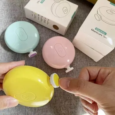 Picture of Low Noise Baby Electric Nail Trimmer Baby Nail File Baby Nail Cutter With 6 Grinding Heads Tool for Newborn Baby
