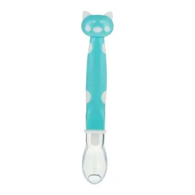 Picture of New Cartoon Design Silicone Baby Feeding Spoon Multicolor