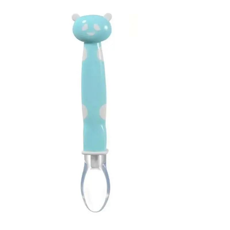 Picture of New Cartoon Design Silicone Baby Feeding Spoon Multicolor