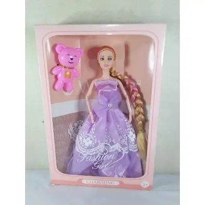 Picture of Barbie Doll 2 Pis Set Perfect Gift for Baby Multicolor