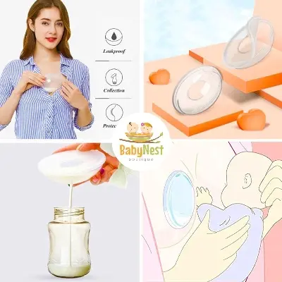 Picture of Silicon Milk Collector Washed The Anti-Overflow Breast Pad Related -2Pcs Multicolor