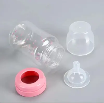 Picture of Baby Feeder BPA Free PP Feeding Plastic Bottle with Silicone Nipple 240ml Multicolor