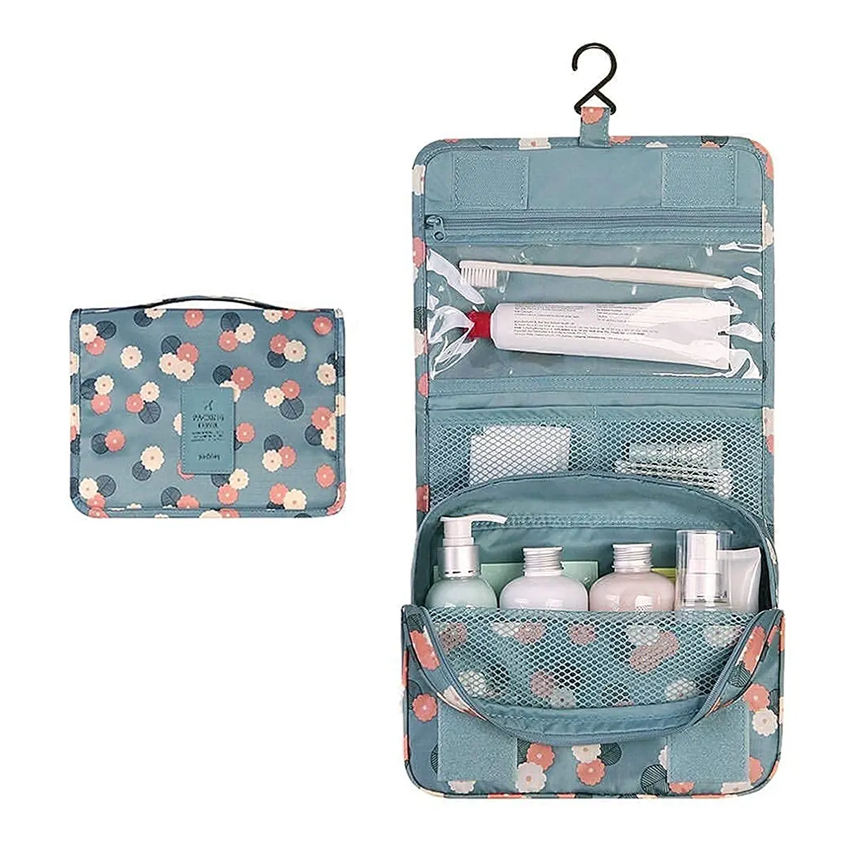 Picture of Waterproof Makeup organizer bag Multifunction Makeup Storage Bag Outdoor Storage Bag Toiletries Cosmetic box Portable Female Travel Make Up Bag 